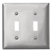 Bryant Wall Plate 2-Gang Toggle Opening Aluminum (SA2)