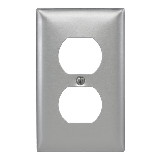 Bryant Wall Plate 1-Gang 1 Duplex Opening Aluminum (SA8)