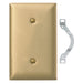 Bryant Wall Plate 1-Gang Blank Brass (SB14)