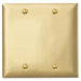 Bryant Wall Plate 2-Gang Blank Brass (SB23)