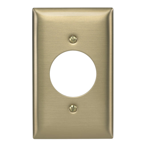 Bryant Wall Plate 1-Gang 1.60 Inch Opening Brass (SB720)