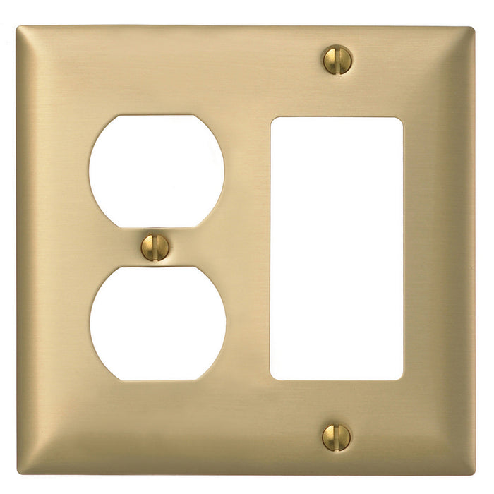 Bryant Wall Plate 2-Gang Duplex/Decorator Brass (SB826)