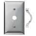 Bryant Wall Plate 1-Gang .64 Inch Opening Chrome Plated (SCH12)