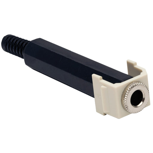 Bryant Snap-Fit Keystone 1/4 Inch Stereo Jack Office White (SF14SJOW)