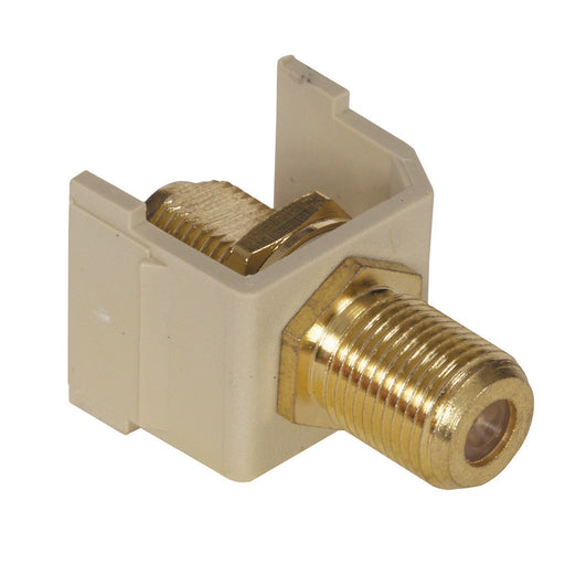 Bryant Snap-Fit Gold F Connector Ivory (SFFGEI)