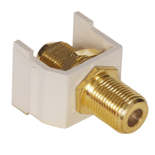 Bryant Snap-Fit 3GHz Gold F Connector Office White (SFF3GOW)