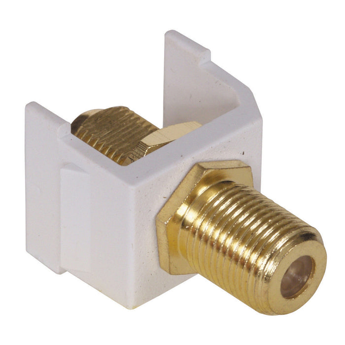 Bryant Snap-Fit 3GHz Gold F Connector White (SFF3GW)