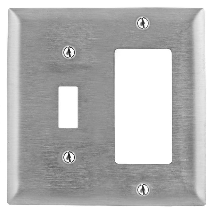 Bryant Wall Plate 2-Gang Switch/GFCI Stainless Steel (SS126)