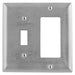 Bryant Wall Plate 2-Gang Switch/GFCI Stainless Steel (SS126)