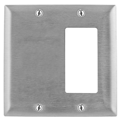 Bryant Wall Plate 2-Gang Blank/GFCI Stainless Steel (SS1426)