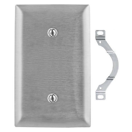 Bryant Wall Plate 1-Gang Blank Stainless Steel Strap (SS14)