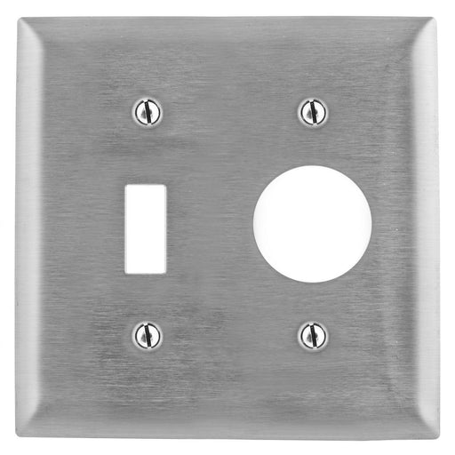 Bryant Wall Plate 2-Gang Switch 1.40 Inch Stainless Steel (SS17)