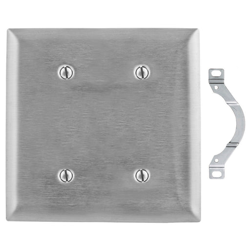 Bryant Wall Plate 2-Gang Blank Stainless Steel (SS24)