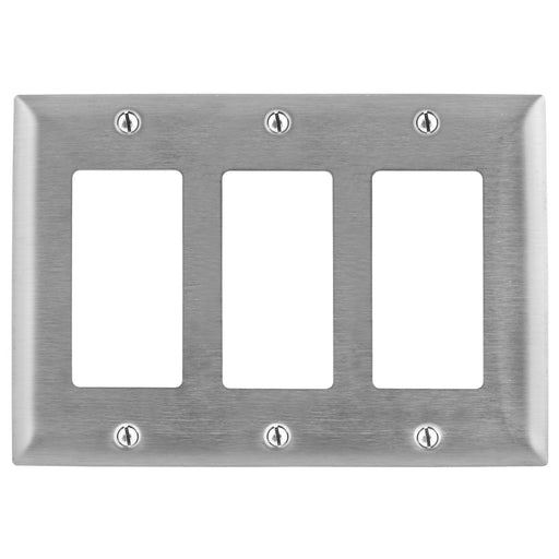 Bryant Wall Plate 3-Gang GFCI Stainless Steel (SS263)