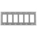 Bryant Wall Plate 6-Gang GFCI Stainless Steel (SS266)