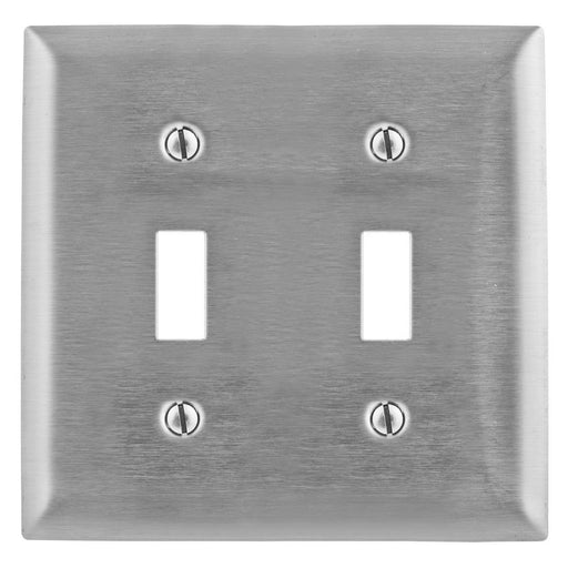 Bryant Wall Plate 2-Gang Switch Stainless Steel (SS2)