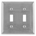 Bryant Wall Plate 2-Gang Switch Stainless Steel (SS2)