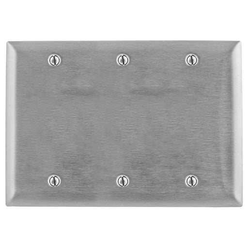 Bryant Wall Plate 3-Gang Blank Stainless Steel Box (SS33)