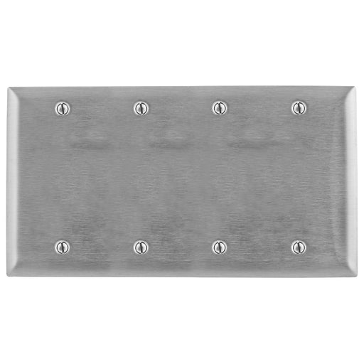 Bryant Wall Plate 4-Gang Blank Stainless Steel Box (SS43)