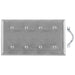 Bryant Wall Plate 4-Gang Blank Stainless Steel (SS44)