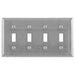 Bryant Wall Plate 4-Gang Switch Stainless Steel (SS4)
