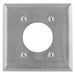Bryant Wall Plate 2-Gang 2.15 Inch 4 Bolt 430 Stainless Steel (SS703L)