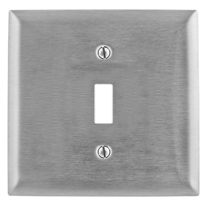 Bryant Wall Plate 2-Gang 1 Switch Stainless Steel (SS740)