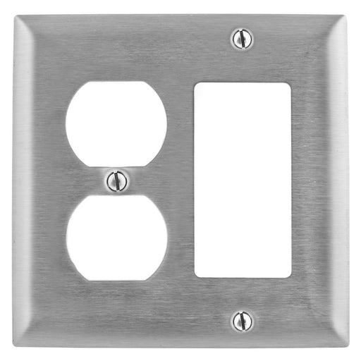 Bryant Wall Plate 2-Gang Duplex/GFCI Stainless Steel (SS826)