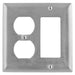 Bryant Wall Plate 2-Gang Duplex/GFCI Stainless Steel (SS826)