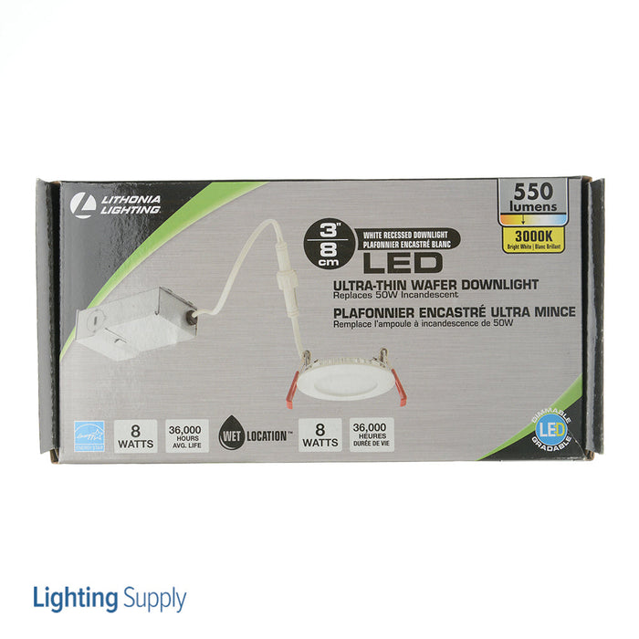 Lithonia 3 Inch Wafer-Thin LED Downlight LED 3000K Matte White (WF3 LED 3000K MW)