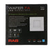 RAB Wafer Field Adjustable 4 Inch Square White Smooth 9W 575Lm 90 CRI 5 CCT 120V Triac Dimming (WFRL4S99FA120WS)