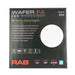 RAB Wafer Field Adjustable 5 Inch Round Plastic White 12W 900Lm 120V 5 CCT 90 CRI Triac Dimming (WFRL5R129CCT120WS)
