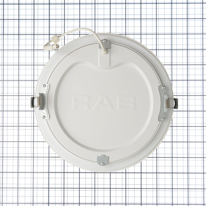 RAB Wafer Field Adjustable 8 Inch Round Plastic W 23W 1800Lm Universal Voltage 5 CCT 90 CRI 0-10V Dimming/Triac Dimming (WFRL8R239FADWS)