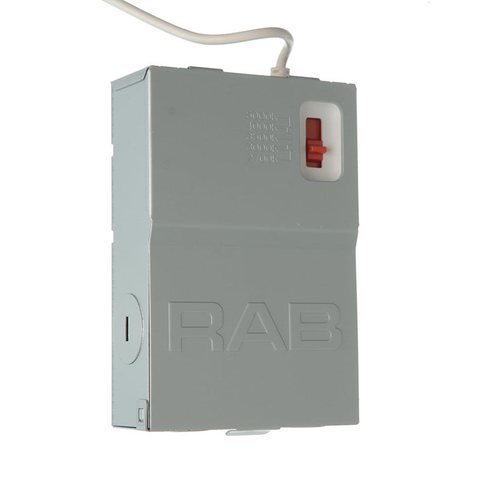 RAB Gimbal Wafer Field Adjustable 4 Inch Round Smooth 9W 650Lm 90 CRI 5 CCT 120V Triac Dimming (WFRLA4R89FA120WS)