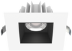 Lotus LED Lights 4 Inch Square Recessed White Trim LED 15W CCT Selectable 2700K/3000K/3500K/4000K/5000K Baffle Black Reflector 36 Degree Air Tight 90 CRI (JXL-COB04-S15W-5CCT-WH-4SR-BF-BK)