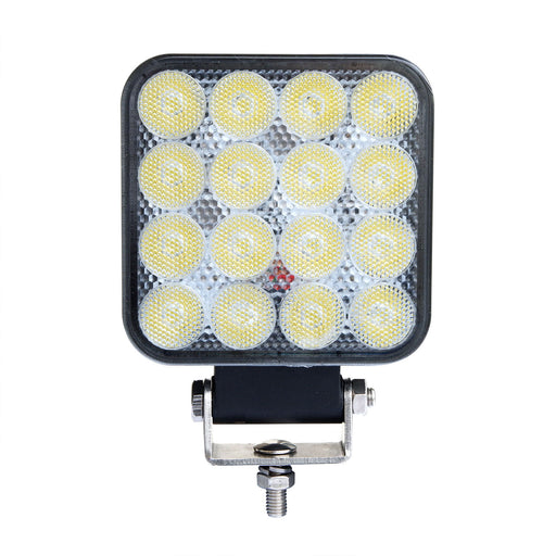 North American Signal Company 12/24V Square LED High Output Work Light With 16 - 5W LEDs 6400Lm (WLED-16X5F)