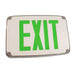 Best Lighting Products Compact Polycarbonate Exit Sign Double Face Green Letters Gray Housing AC Only No Self-Diagnostics Dual Circuit Operation-277V Input Tamper-Proof Hardware No Custom Wording (WLEZXTEU2GG2C-277-TP)
