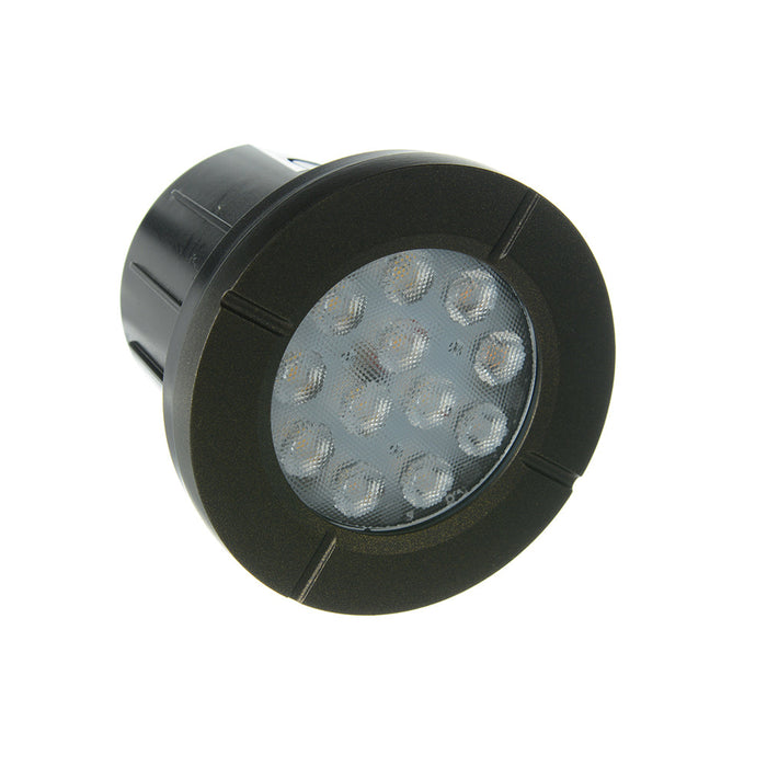 Westgate Manufacturing Integrated LED Well Light Flat 12-24V AC/DC 6W 3000K Black (WLL-105-30K-BK)
