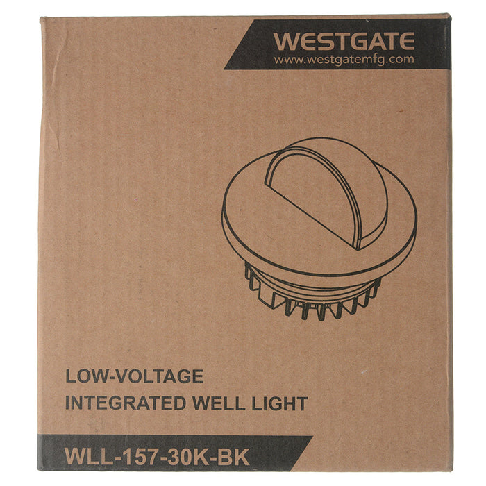 Westgate Manufacturing Integrated LED Well Light Path 12-24V AC/DC 6W 3000K Black (WLL-157-30K-BK)