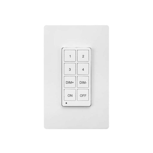 Maxlite 111401 Network Controls Bluetooth 8 Button Wall Switch White (WNS8-W)