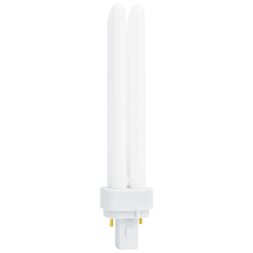 GE F26DBX/841/ECO 26W T4 Quad Tube Compact Fluorescent 4100K 80 CRI Bi-Pin G24D-3 Plug-In Base Bulb (97609)