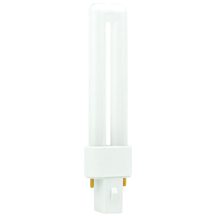 Sylvania CF5DS/827/ECO 5W T4 Twin Tube Compact Fluorescent 2700K 82 CRI Bi-Pin G23 Plug-In Base Bulb (21279)