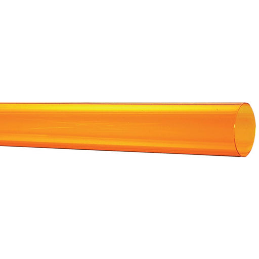 Standard 96 Inch Amber Fluorescent T12 Tube Guard With End Caps (T12-AMBERF96)