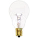 Standard 40W A15 Incandescent 130V Intermediate E17 Base Clear Appliance Bulb (40A15/E17/CL130)
