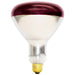 Standard 250W BR40 Incandescent 120V Medium E26 Base Red Shatter Resistant Coated Heat Bulb (250BR40/10/TEF)