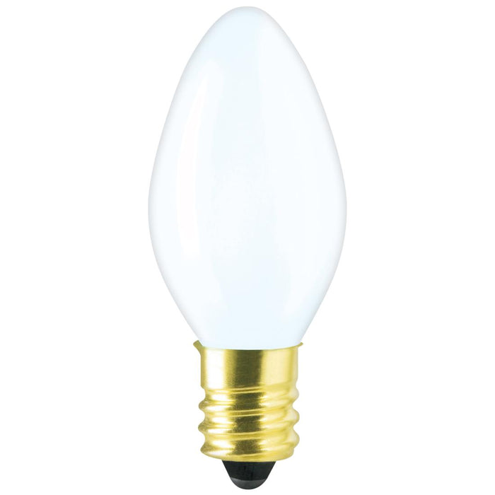 C7130v Standard 7C7/W130 7W C7 Incandescent Bulb 130V Candelabra E12 Base ...
