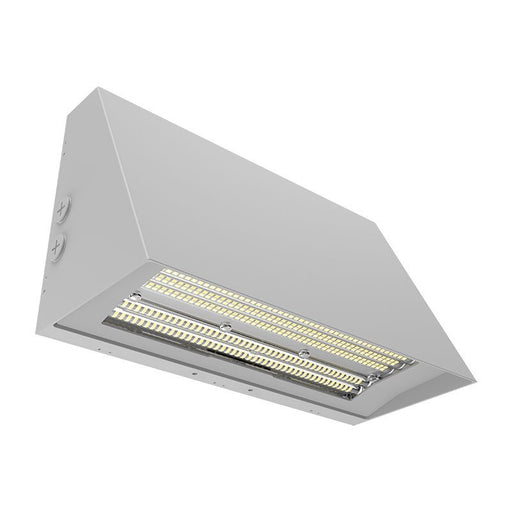 Westgate Manufacturing LED Wall Pack Wattage/CCT Selectable 90W/120W/150W 3000K/4000K/5000K Selectable Lens T2/T3/T4 Photocell Silver (WPMAX-90-150W-MCTP-SIL)