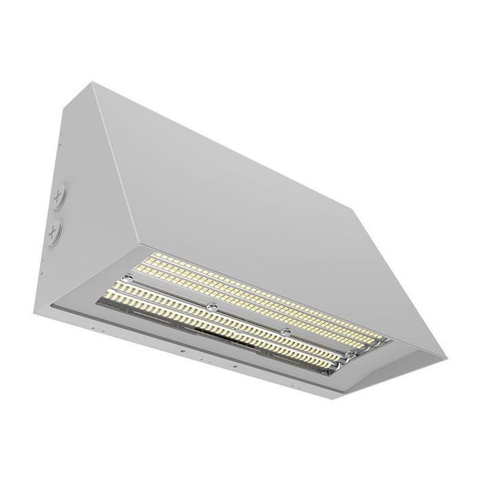 Westgate Manufacturing LED Wall Pack Wattage/CCT Selectable 90W/120W/150W 3000K/4000K/5000K Selectable Lens T2/T3/T4 Photocell Silver (WPMAX-90-150W-MCTP-SIL)
