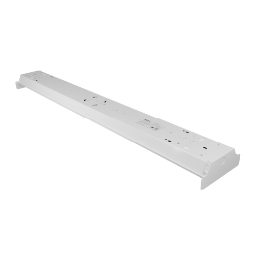 NICOR 4 Foot LED Wraparound With Prismatic Lens Wattage/CCT Selectable 21W/26W/34W/40W 3000K/3500K/4000K/5000K/6500K 120-277V 0 CRI White (WPP1440SUS8)
