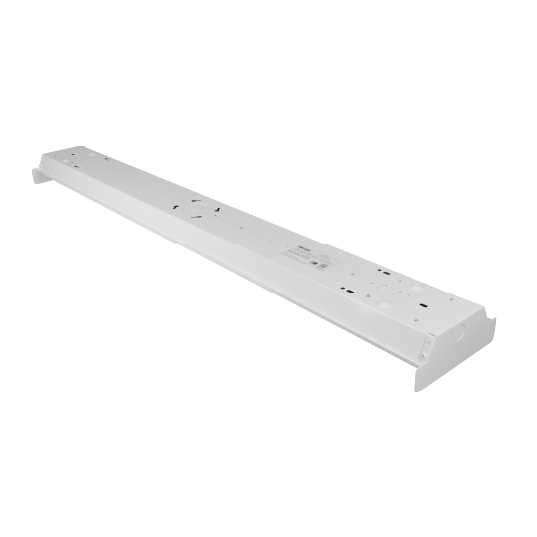 NICOR 4 Foot LED Wraparound With Prismatic Lens Wattage/CCT Selectable 21W/26W/34W/40W 3000K/3500K/4000K/5000K/6500K 120-277V 0 CRI White (WPP1440SUS8)